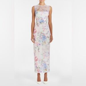 Amanda Uprichard Sleeveless Lyle Midi Dress In Lorelei